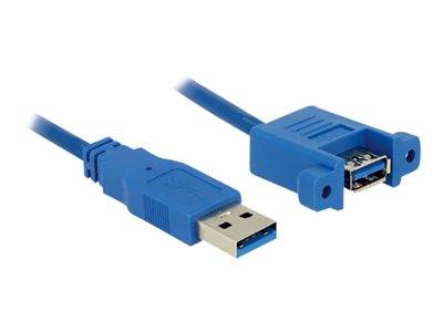 DELOCK USB3.0 Kabel A -> A St/Bu 1.00m Einbau Multimedia-Technik USB-Kabel