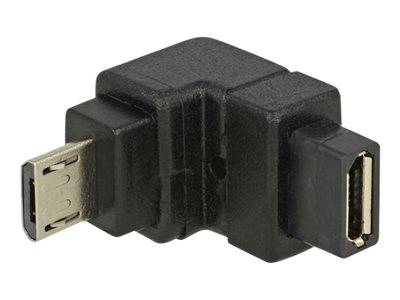 DELOCK USB Adapter micro B -> B St/Bu 90° unten / Konverter USB