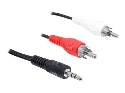 DELOCK Klinkekabel 3,5mm -> 2x Cinch St/St 1.50m Multimedia-Technik Audiokabel