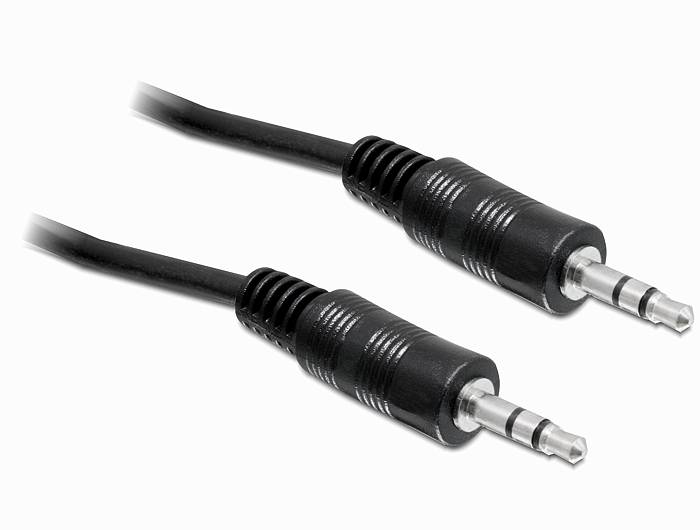 DELOCK Klinkekabel 3,5mm -> St/St 2.50m schwarz Multimedia-Technik Audiokabel