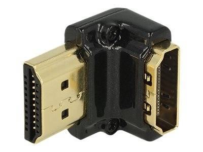 DELOCK HDMI Adapter A -> A Bu/St 90° unten 4K Metallgehäuse Multimedia-Technik HDMI-Adapter