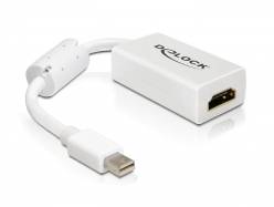 DELOCK Displayport Adapter mini DP -> HDMI St/Bu weiß Multimedia-Technik Displayport-Adapter