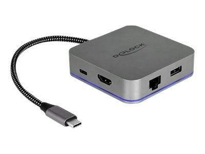 DELOCK Dockingstation USB Typ-C Mobilgeräte 4K HDMI/Hub/LAN/ Multimedia-Technik