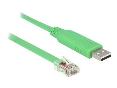 DELOCK USB-Adapter USB/A -> RS232 RJ45 St/St Adapter / Konverter USB
