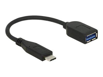 DELOCK USB3.1 Kabel C -> A St/Bu 0.10m koaxial sw Prem Multimedia-Technik USB-Kabel