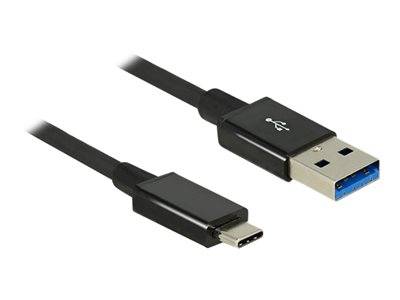 DELOCK USB3.1 Kabel C -> A St/St 1.00m koaxial sw Prem Multimedia-Technik USB-Kabel