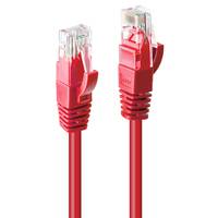 Lindy 48030 Netzwerkkabel Rot 0,3 m Cat6 U/UTP (UTP) Kabel Patchkabel RJ45 Cat.6