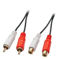 Lindy 35673 Audio-Kabel 5 m 2 x RCA Schwarz, Rot, Weiß Multimedia-Technik Audiokabel
