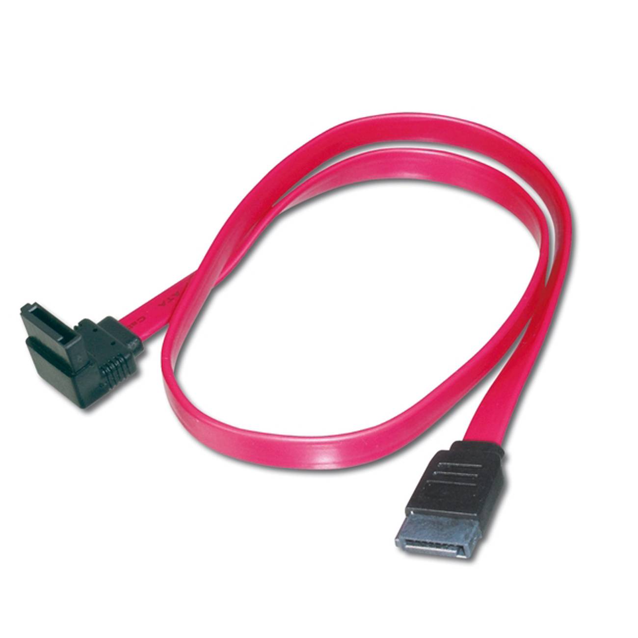 DIGITUS SATA Anschlussk. L-Typ Bu/Bu 0,5m SATAII/III 90°Ans Polybeutel Multimedia-Technik