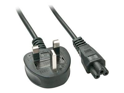 LINDY IEC-Netzkabel UK C5 2m Multimedia-Technik Stromkabel