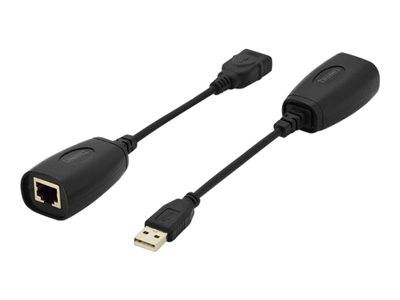 DIGITUS USB Extender für Cat5/5e/6 bis 45m Multimedia-Technik Netzwerkzubehör