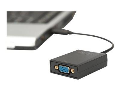 DIGITUS Adapter USB3.0 -> VGA bis 1080p/1920x1080 / Konverter USB