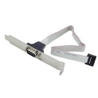 Lindy 33135 Serien-Kabel Grau 0,26 m DB-9 Multimedia-Technik Slotbleche