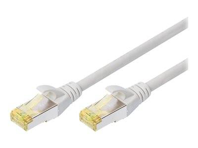 DIGITUS Patchkabel Cat6a S/FTP 2xRJ45 20.0m grau Hebelschutz Kabel RJ45 Cat.6