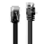LINDY Patchkabel Cat6 Flachband ungeschirmt schwarz 0.30m Multimedia-Technik Kabel