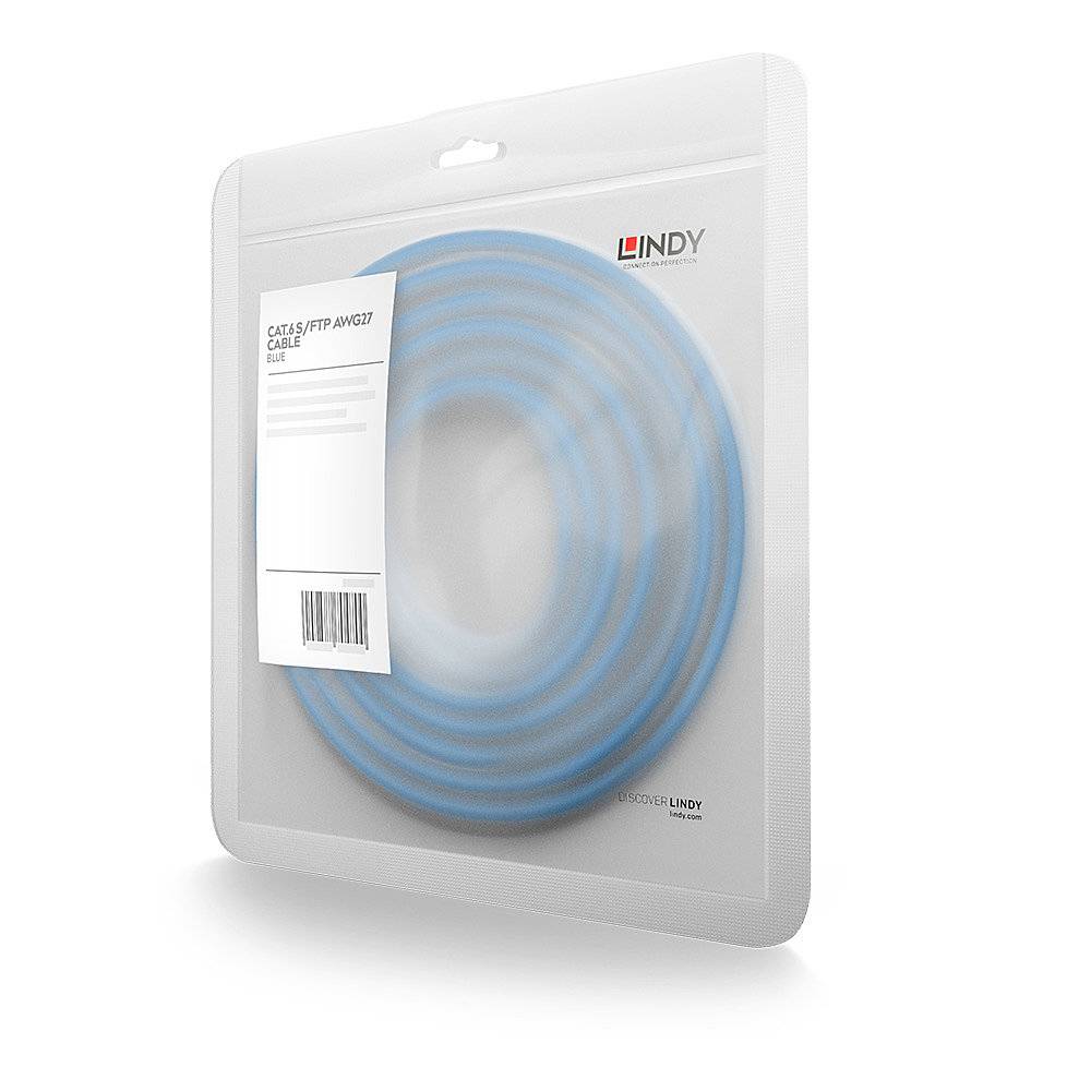 LINDY Patchkabel Cat6 S/FTP blau 5.00m Kabel RJ45 Cat.6