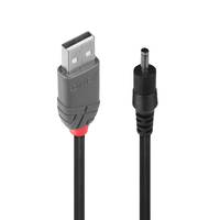 Lindy 70266 Stromkabel Schwarz 1,5 m USB A Multimedia-Technik USB-Kabel