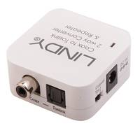 Lindy 70411 Kabeladapter Toslink RCA Weiß Multimedia-Technik Konverter