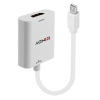 Lindy 41069 Videokabel-Adapter Mini DisplayPort HDMI Typ A (Standard) Weiß Multimedia-Technik