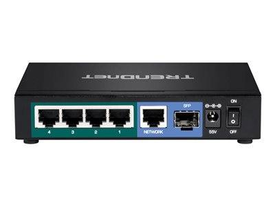 TRENDnet Switch 6 Port Gbit PoE+ 65W Metall Multimedia-Technik Switche