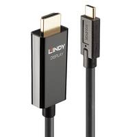 Lindy 43315 Videokabel-Adapter 5 m USB Typ-C HDMI Typ A (Standard) Schwarz Multimedia-Technik