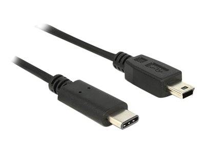 DELOCK USB Kabel C -> Mini-B St/St 0.50m schwarz Multimedia-Technik USB-Kabel