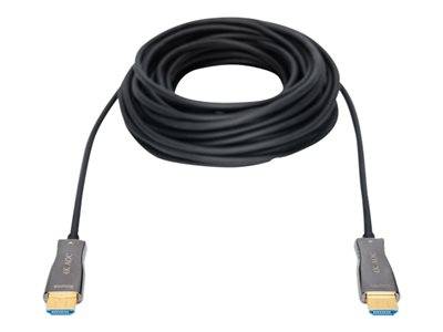 DIGITUS HDMI AOC Hybrid Glasfaserkabel, UHD 4K, 10 m Multimedia-Technik HDMI-Kabel
