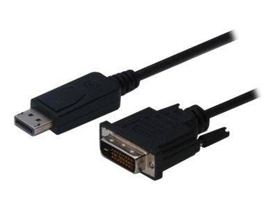 DIGITUS DisplayportKabel DPort -> DVI(24+1) St/St 8K 1m Multimedia-Technik Displayport-Kabel