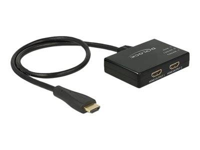 DELOCK HDMI Splitter 1 Eingang -> 2 Ausgänge 4K Multimedia-Technik