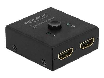 DELOCK HDMI 2 - 1 Umschalter bidirektional 4K 60 Hz kompakt Multimedia-Technik Konverter