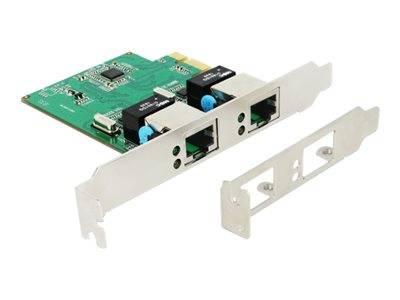 DELOCK PCI Express Karte > 2 x Gigabit LAN Multimedia-Technik PCI Karten