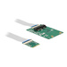 DELOCK Konverter M.2 Key A+E -> Mini PCIe Slot m. fle Multimedia-Technik Festplattenzubehör