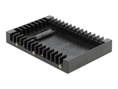 DELOCK 3.5 Einbaurahmen für 2.5 SATA Laufwerk schwarz Multimedia-Technik Gehäusezubehör