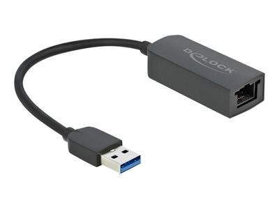 DELOCK Adapter USB Typ-A Stecker zu 2,5 Gigabit LAN kompakt Multimedia-Technik