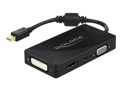 DELOCK Mini DP 1.2 Adapter > VGA/HDMI/DVI/Audio Bu 4K passiv Multimedia-Technik Displayport-Adapter