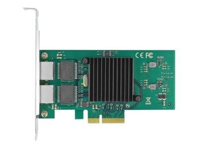 DELOCK PCI Express x4 Karte 2 x RJ45 Gigabit LAN i82576 Multimedia-Technik PCI Karten