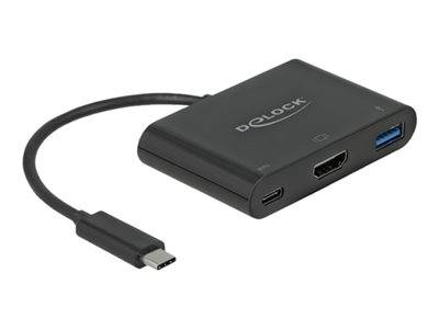 DELOCK USB Type-C Adapter > HDMI 4K 30Hz USB Type-A/C PD Multimedia-Technik