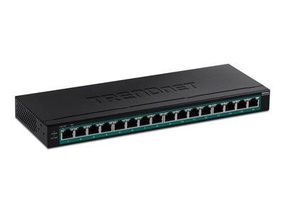 TRENDnet Switch 16-Port Gigabit PoE+ (123W) Multimedia-Technik Switche