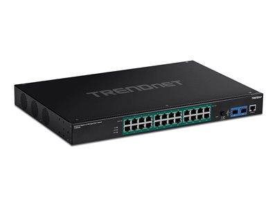 TRENDnet 26-Port Industr. Gigabit L2 Managed PoE+ Rackmount Multimedia-Technik Switche