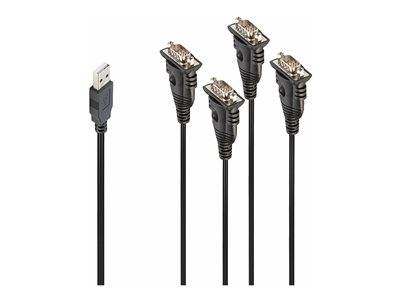 LINDY USB auf 4 Port Seriell Konverter Multimedia-Technik