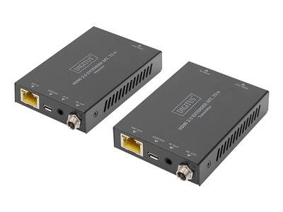 DIGITUS HDMI Extender Set Cat5e/6/6a/7/8 4K/60Hz bis 70m Multimedia-Technik Verteiler