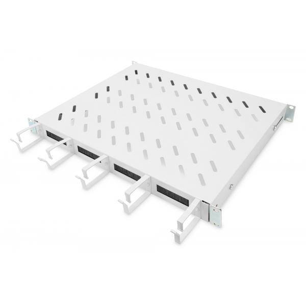 DIGITUS Fachboden 1HE 44x481x352mm bis bis 120kg grau Multimedia-Technik für 19