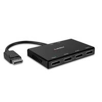 Lindy 38431 Schnittstellen-Hub DisplayPort Schwarz Multimedia-Technik HUBs