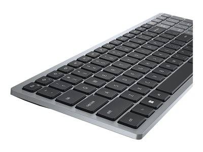 Dell KB740 Tastatur kabellos 2.4 GHz QWERTZ Titan Gray Multimedia-Technik Tastaturen