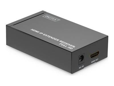 DIGITUS HDMI IP Extender Receiver Full HD schwarz Multimedia-Technik Verteiler