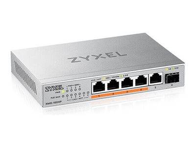 Zyxel Switch XMG-105 5 Port 10/2,5G MultiGig PoE++ unmanaged Multimedia-Technik Switche