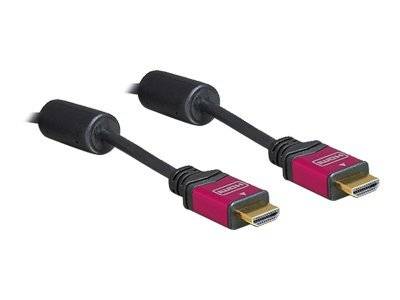 DELOCK HDMI Kabel High Speed A -> A St/St 2.00m Premi Multimedia-Technik HDMI-Kabel