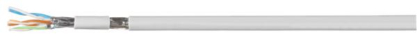Patchkabel Cat.7 PiMF UC900MHz FLEX SS26 4P, -- Dca, grau Kupferverkabelung Meterware