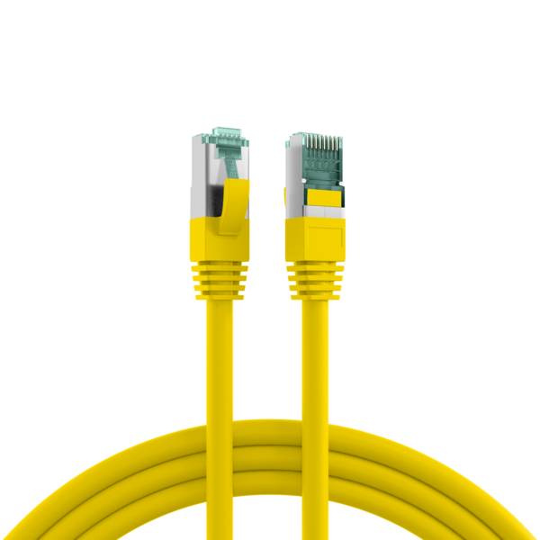 RJ45 Patchkabel Cat.6A S/FTP LSZH -- gelb7,5m Kupferverkabelung