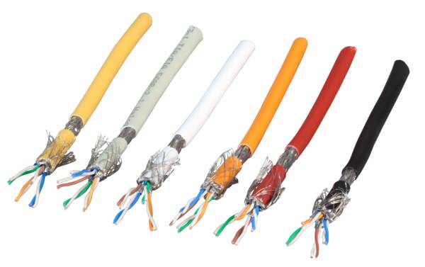 Rohkabel Cat.7, S/FTP, LSZH, rot, 100m -- Ring Kupferverkabelung Patchkabel Meterware